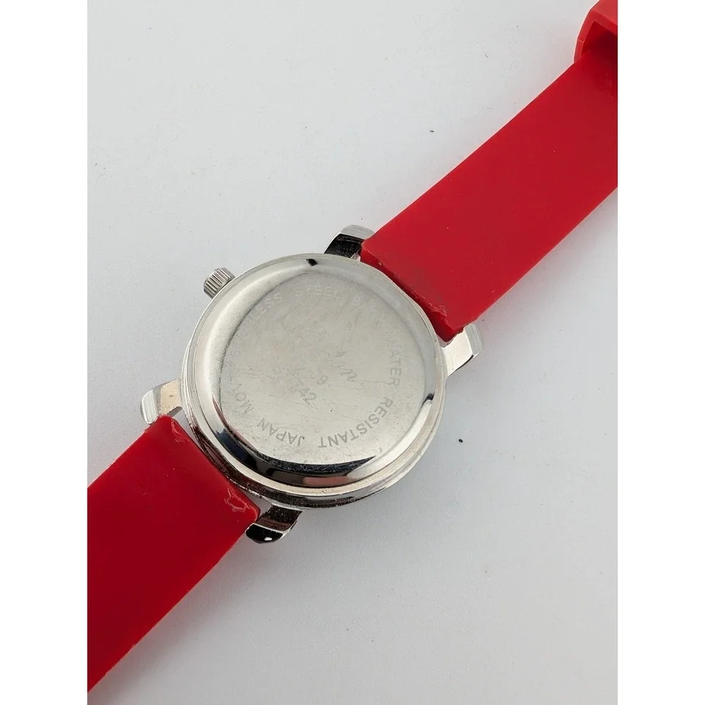 Eikon Dinosaur Kids Watch Rotating Dinosaur Red Silicone Band- New Battery‎